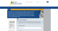 Desktop Screenshot of mainenotices.com